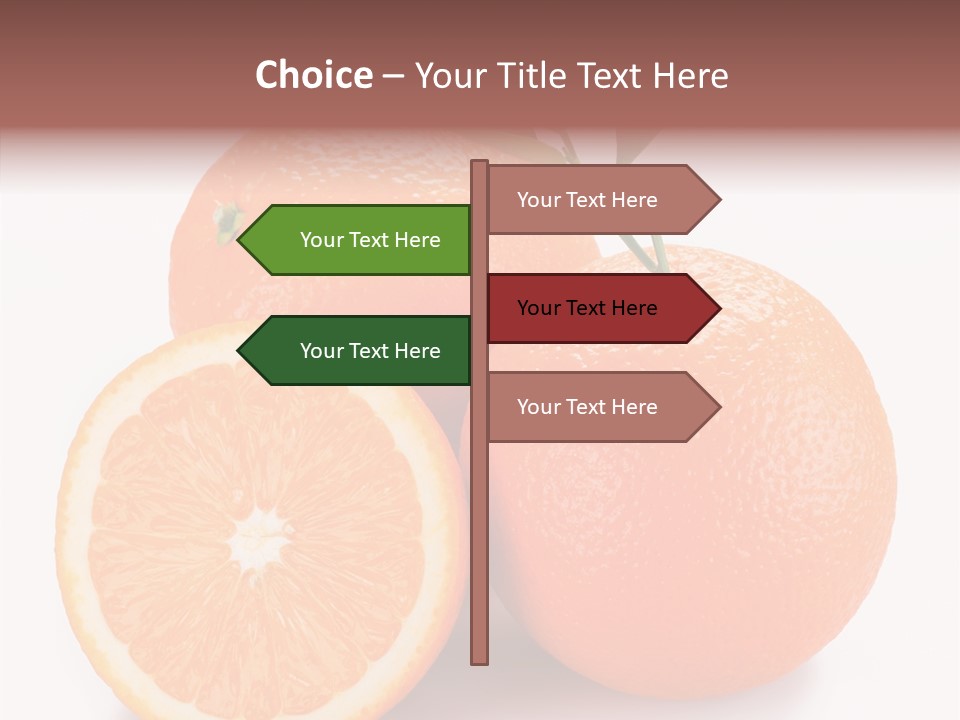Branch Color Vegetarian PowerPoint Template