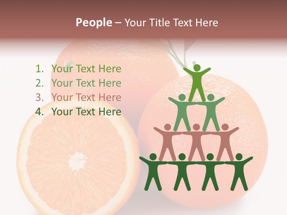 Branch Color Vegetarian PowerPoint Template