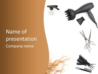 Set Grooming Comb PowerPoint Template
