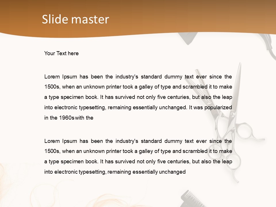 Set Grooming Comb PowerPoint Template