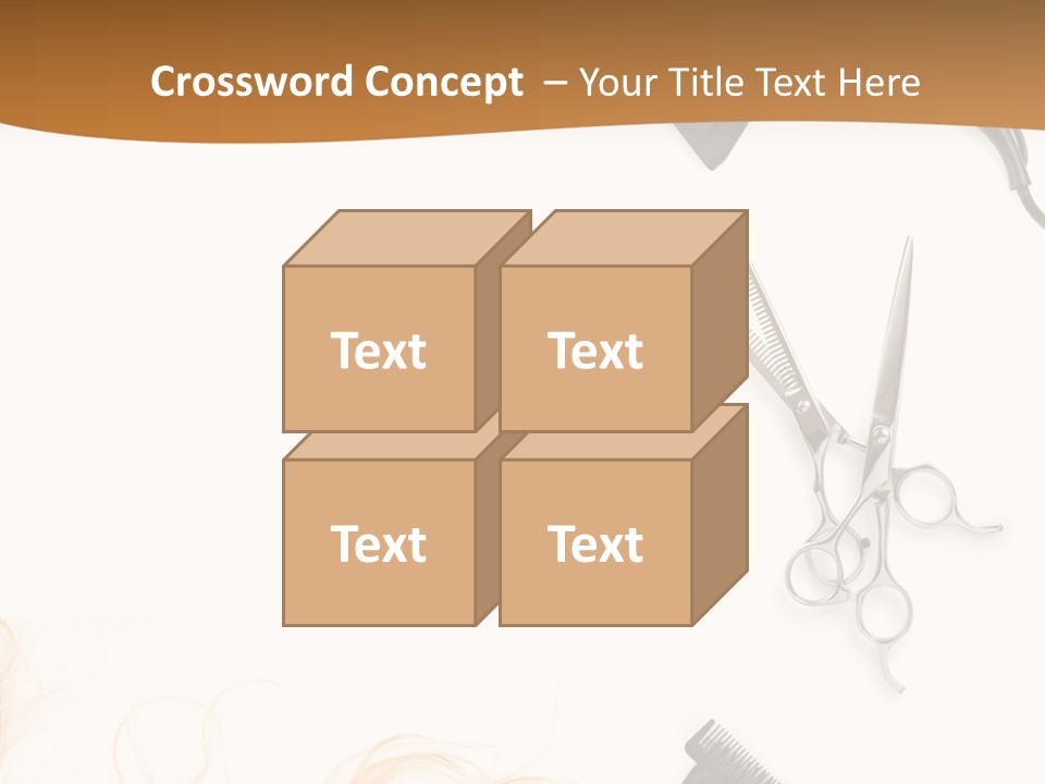 Set Grooming Comb PowerPoint Template