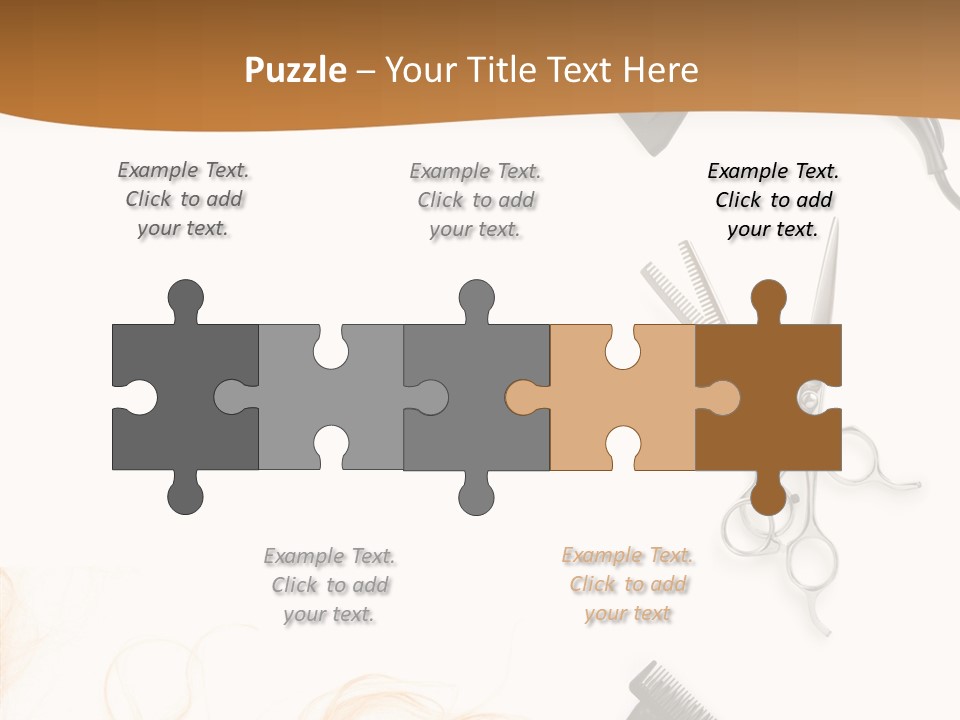 Set Grooming Comb PowerPoint Template