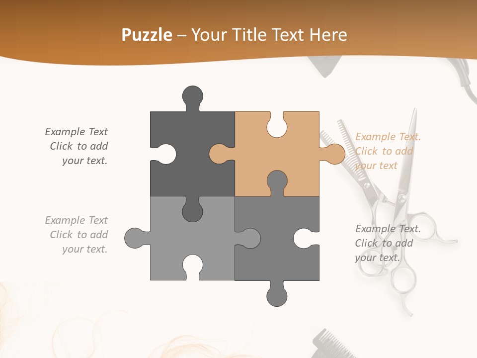 Set Grooming Comb PowerPoint Template