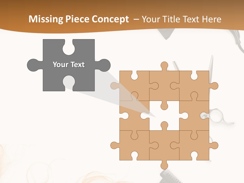 Set Grooming Comb PowerPoint Template