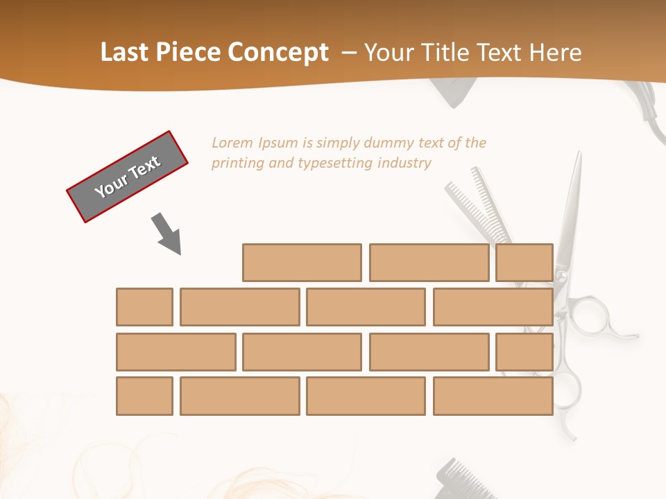 Set Grooming Comb PowerPoint Template