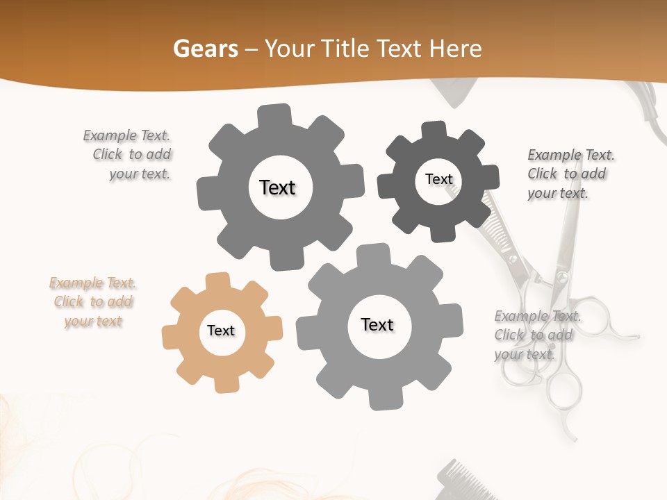 Set Grooming Comb PowerPoint Template