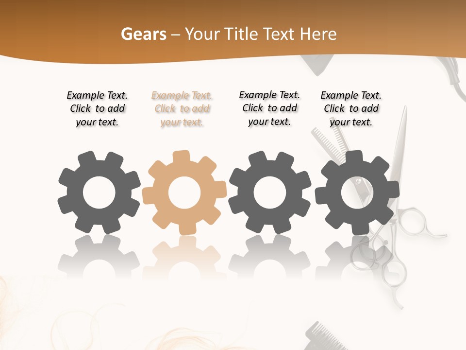 Set Grooming Comb PowerPoint Template