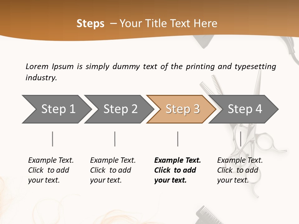 Set Grooming Comb PowerPoint Template