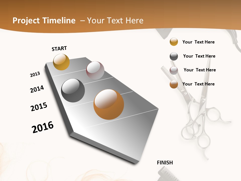 Set Grooming Comb PowerPoint Template