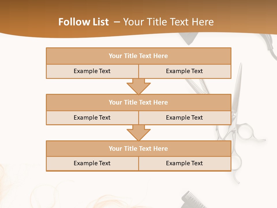 Set Grooming Comb PowerPoint Template