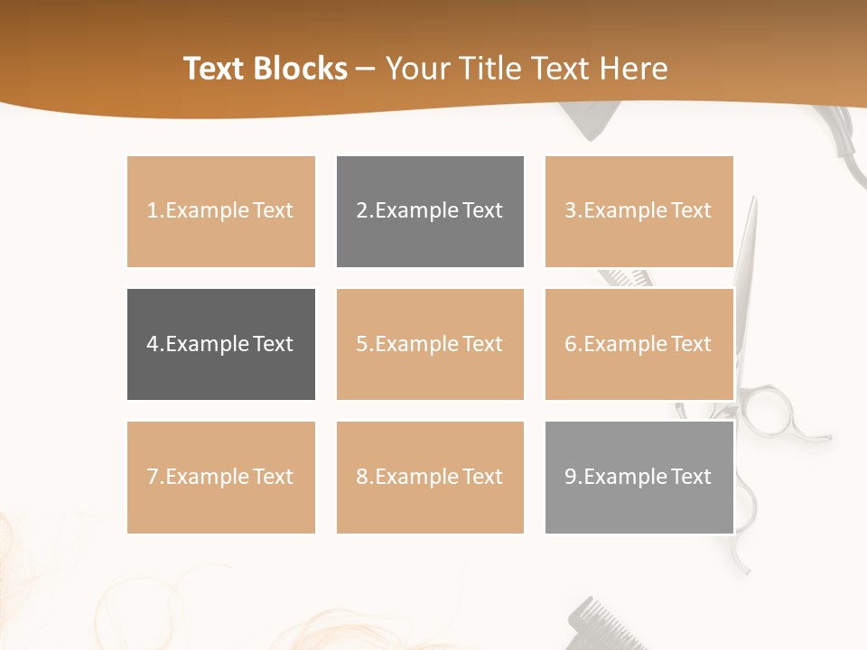 Set Grooming Comb PowerPoint Template