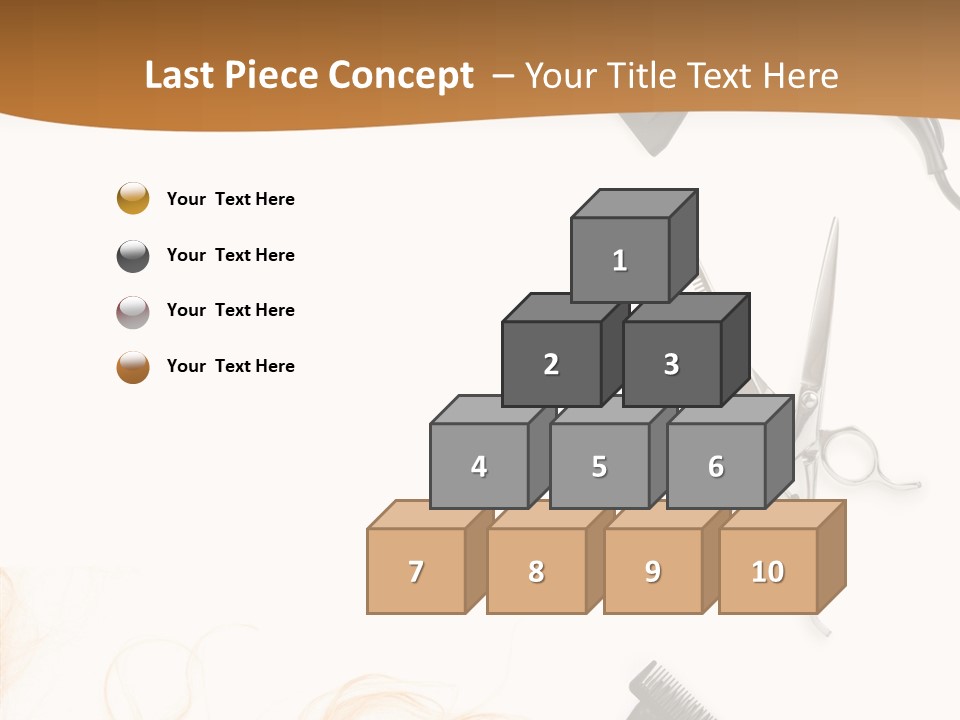 Set Grooming Comb PowerPoint Template