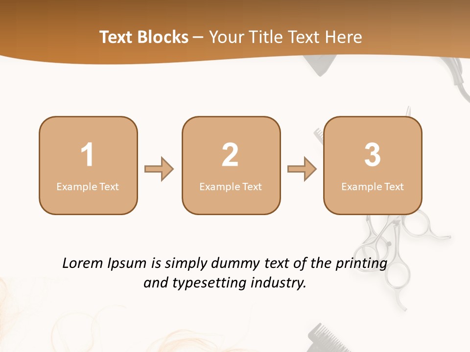 Set Grooming Comb PowerPoint Template