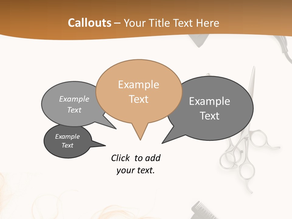 Set Grooming Comb PowerPoint Template