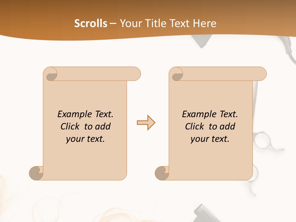 Set Grooming Comb PowerPoint Template