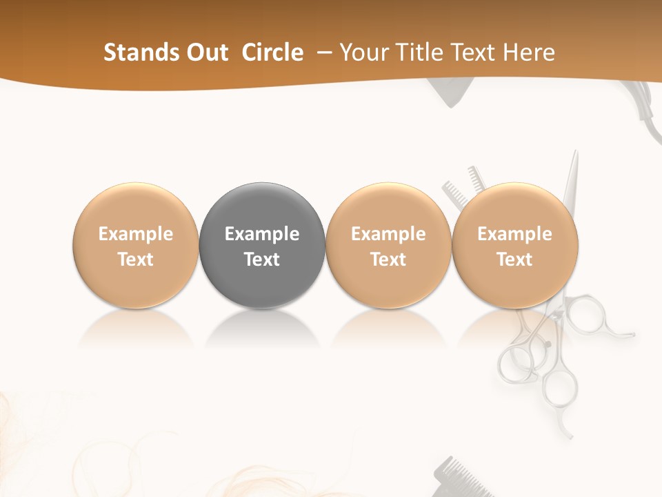 Set Grooming Comb PowerPoint Template
