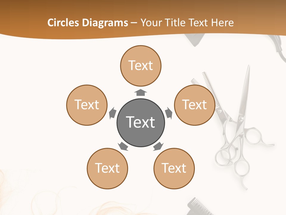 Set Grooming Comb PowerPoint Template