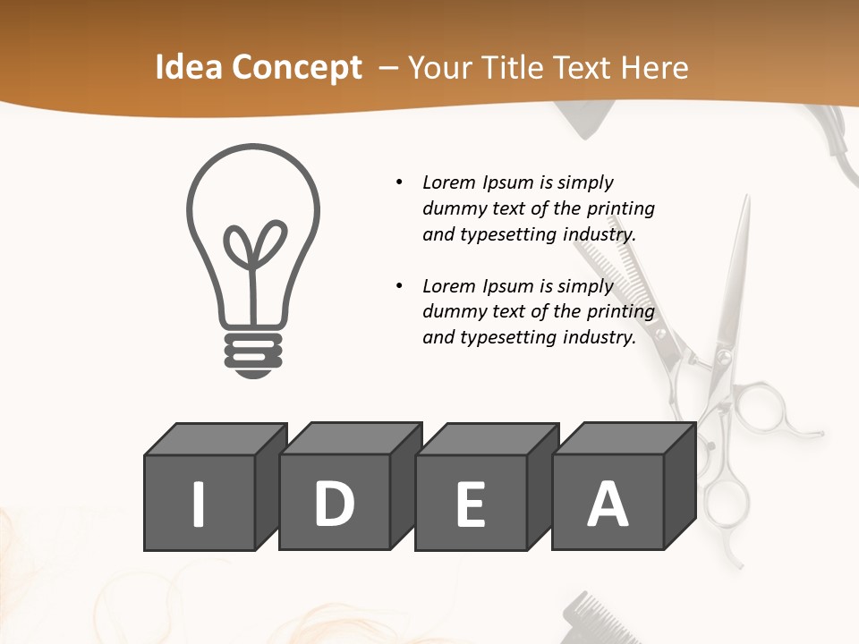 Set Grooming Comb PowerPoint Template
