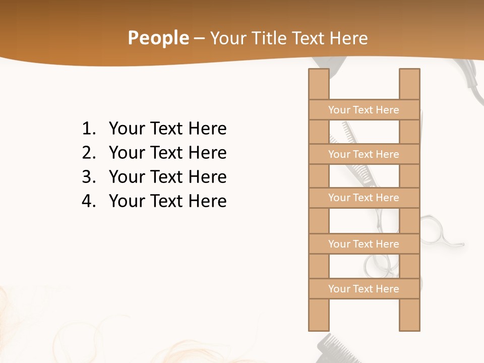 Set Grooming Comb PowerPoint Template