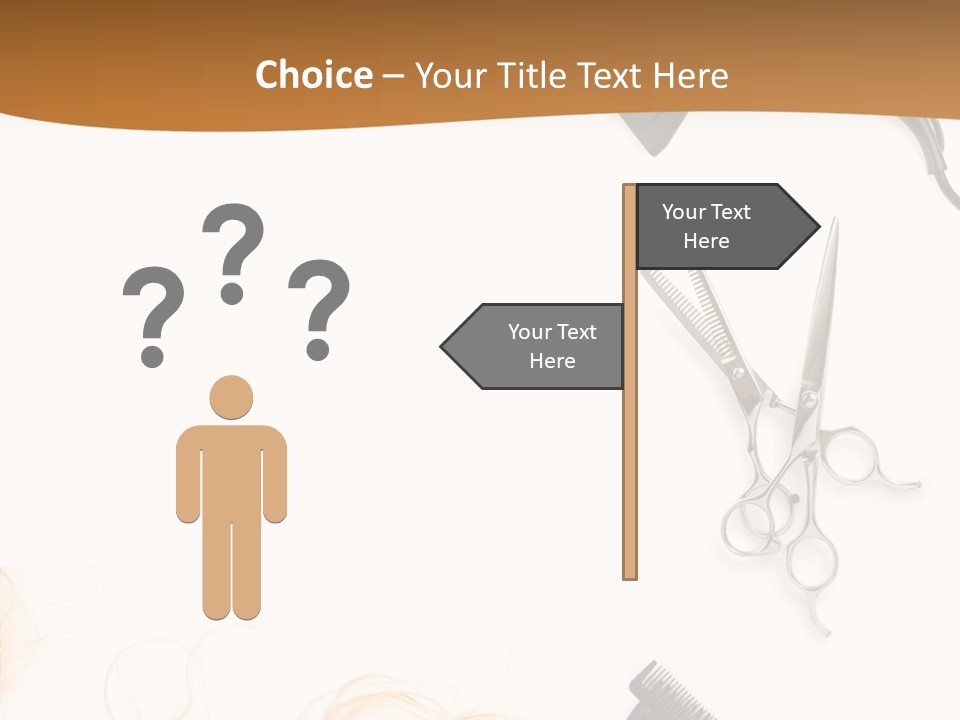 Set Grooming Comb PowerPoint Template