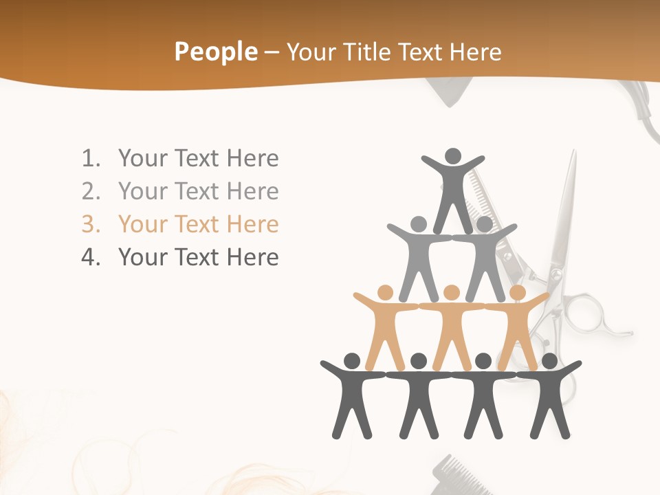 Set Grooming Comb PowerPoint Template