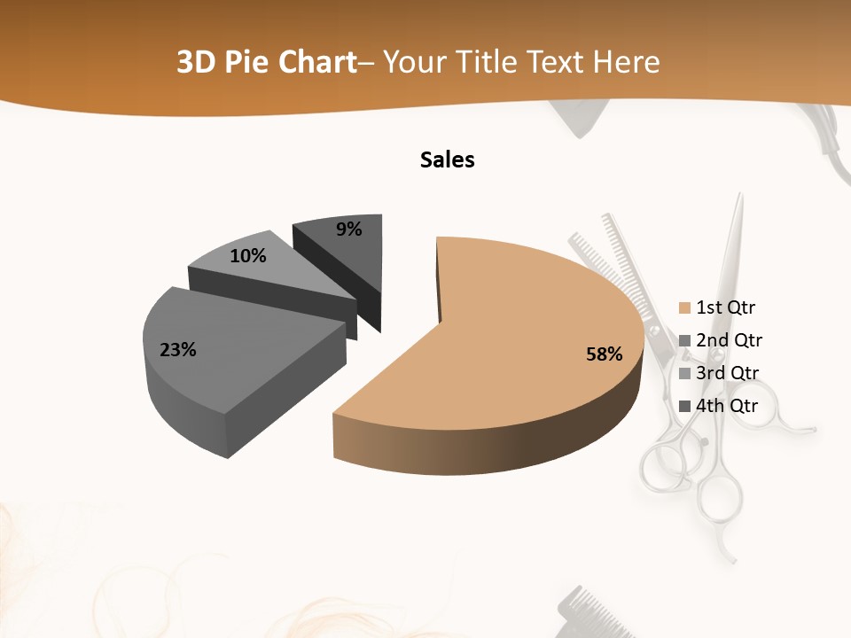Set Grooming Comb PowerPoint Template