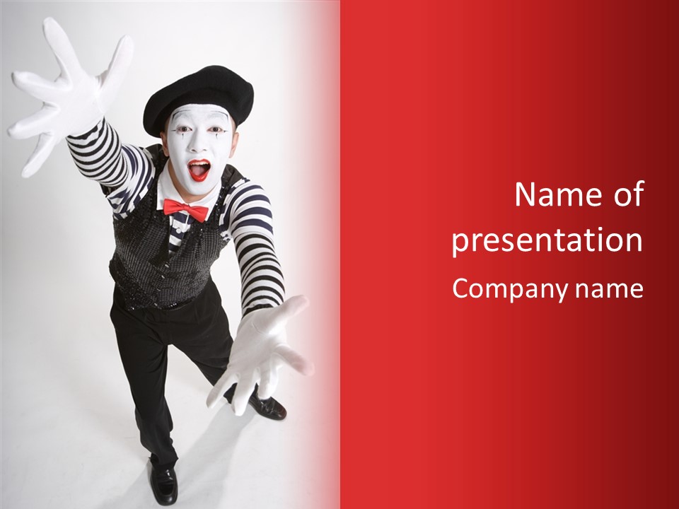 Character Celebration Clown PowerPoint Template