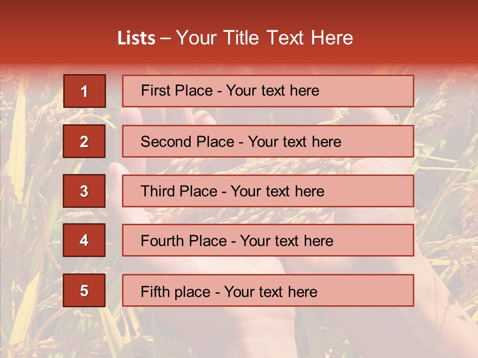 Agriculture Staple Harvest PowerPoint Template