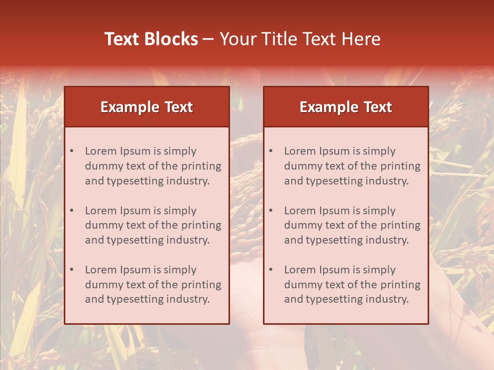 Agriculture Staple Harvest PowerPoint Template