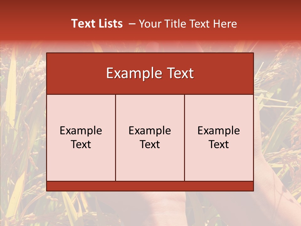 Agriculture Staple Harvest PowerPoint Template