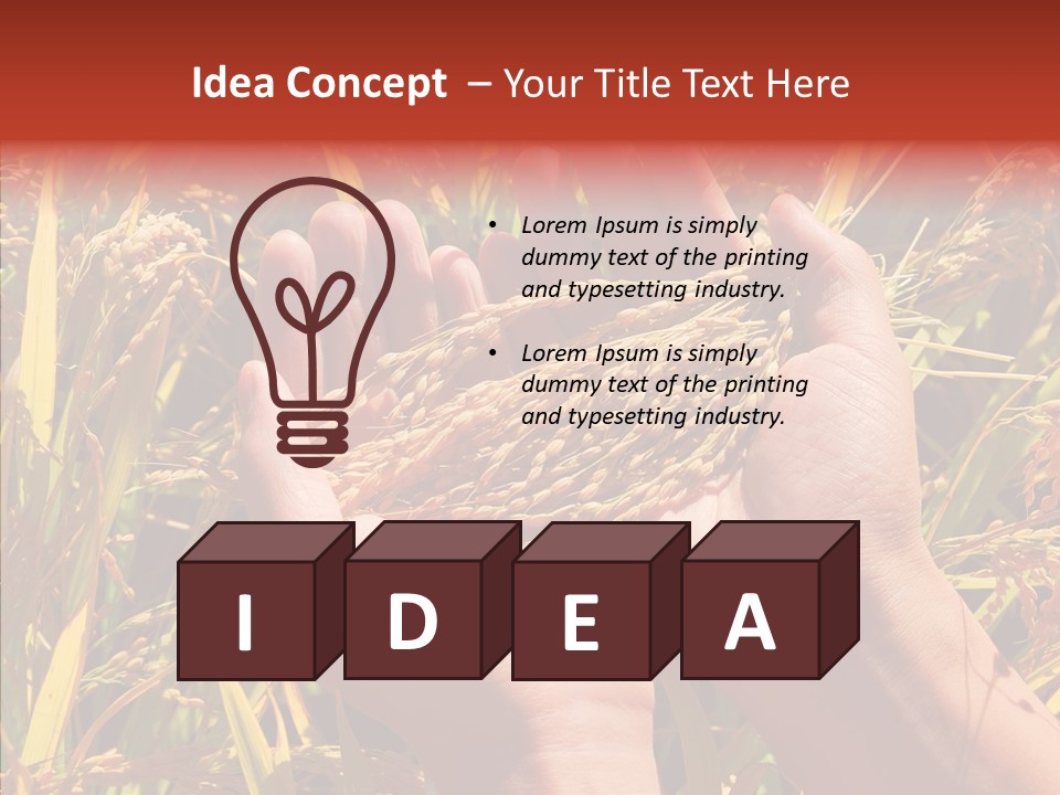 Agriculture Staple Harvest PowerPoint Template