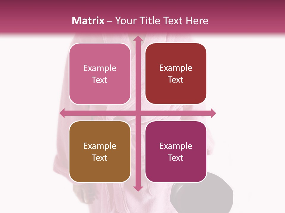 Pink Homemaker Lady PowerPoint Template