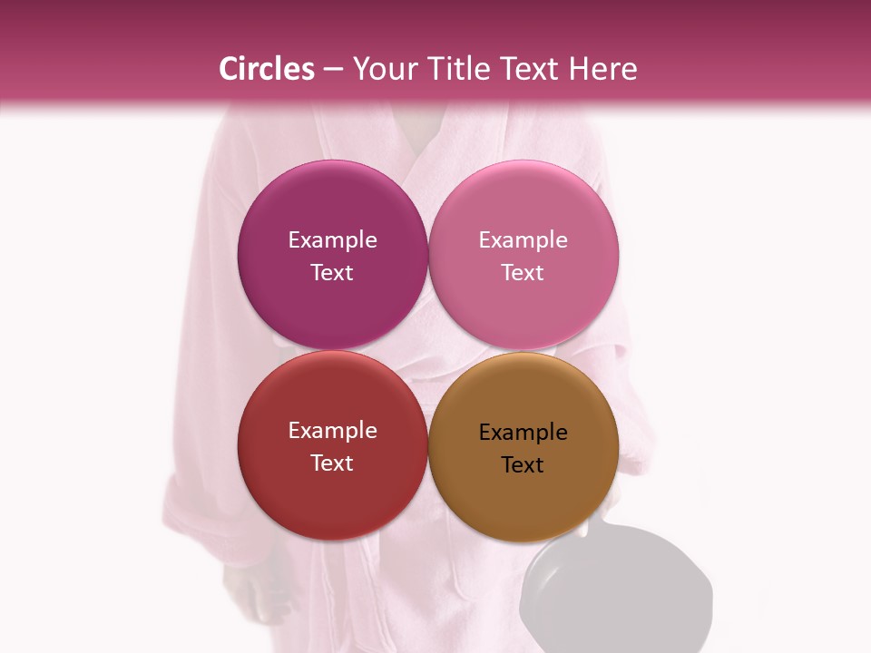 Pink Homemaker Lady PowerPoint Template