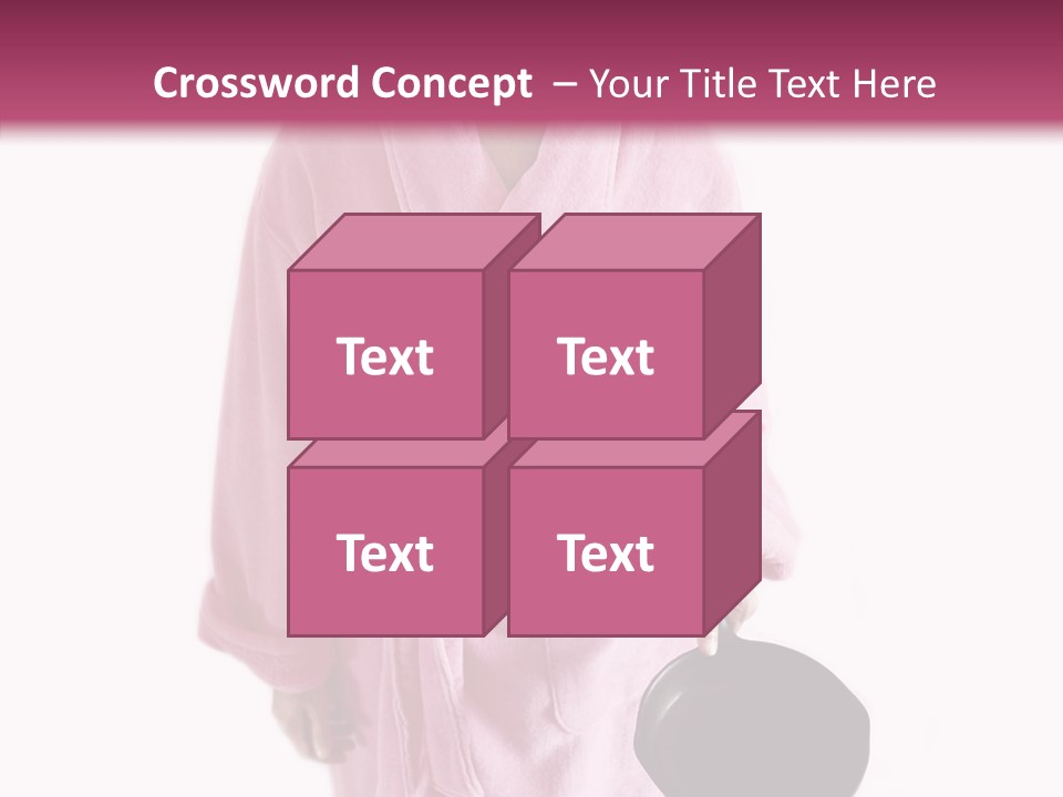 Pink Homemaker Lady PowerPoint Template