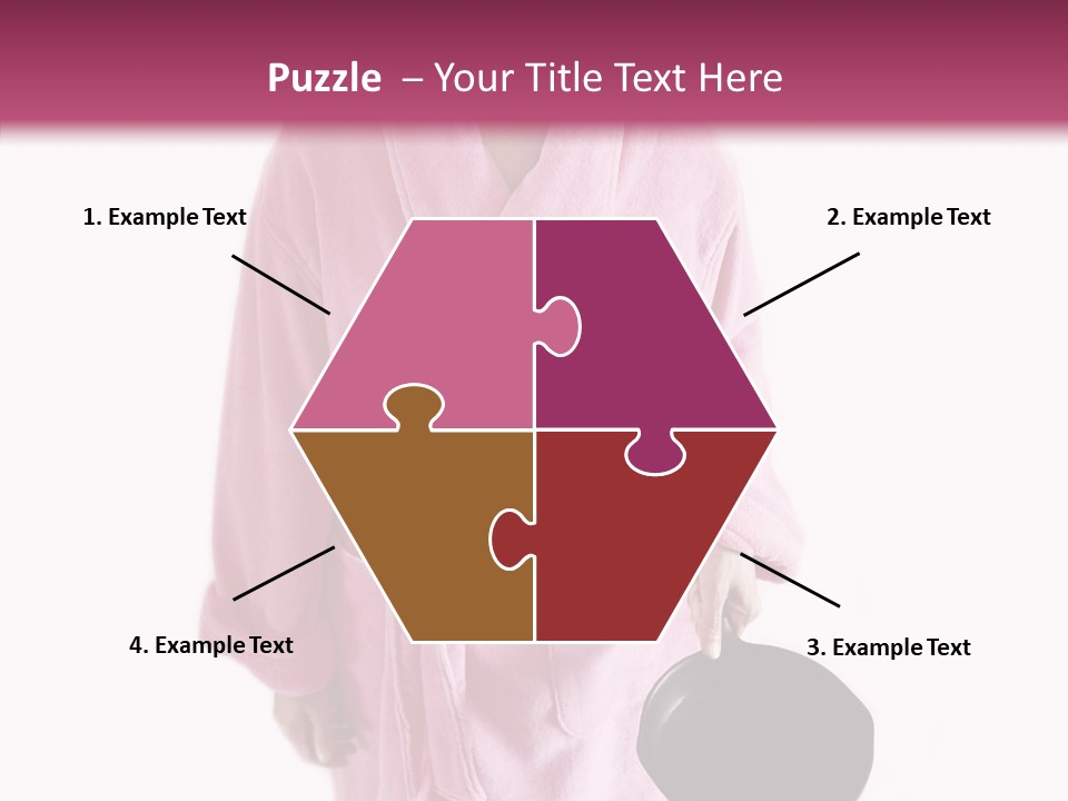 Pink Homemaker Lady PowerPoint Template