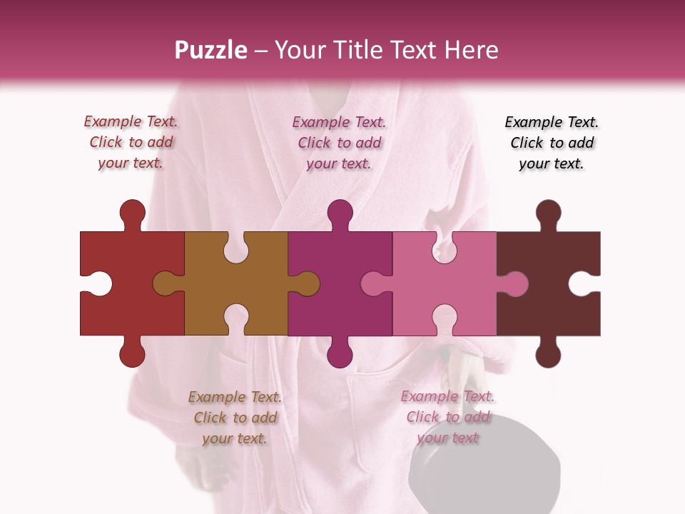 Pink Homemaker Lady PowerPoint Template