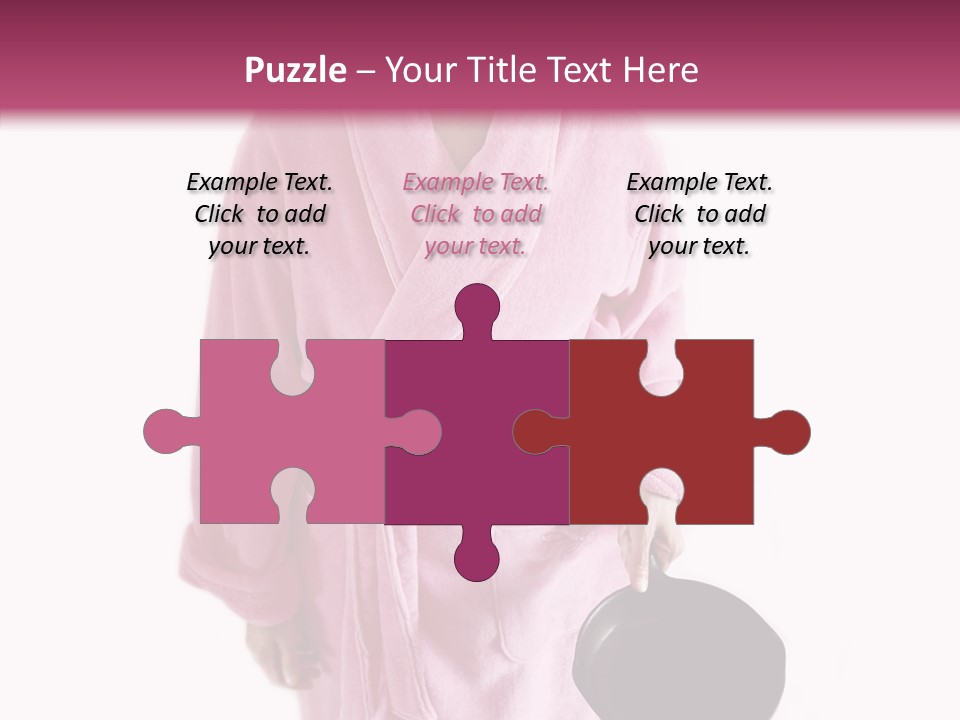 Pink Homemaker Lady PowerPoint Template