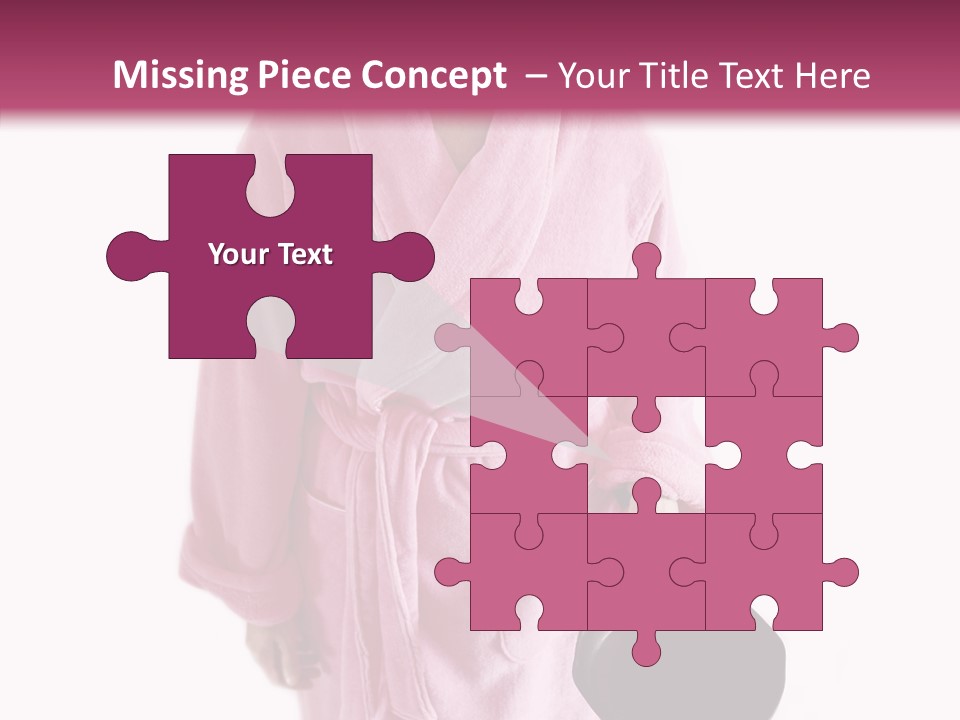 Pink Homemaker Lady PowerPoint Template