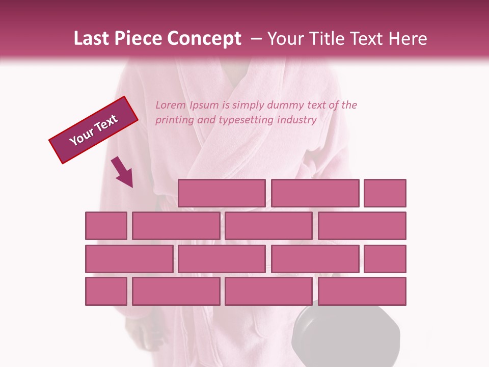 Pink Homemaker Lady PowerPoint Template