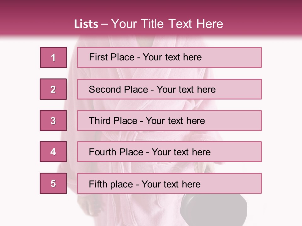 Pink Homemaker Lady PowerPoint Template