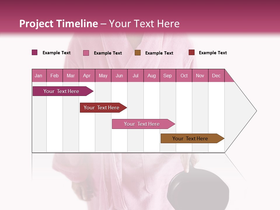 Pink Homemaker Lady PowerPoint Template