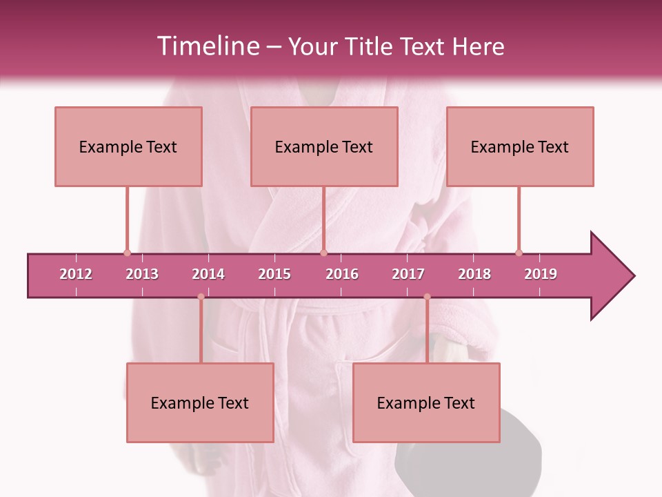 Pink Homemaker Lady PowerPoint Template