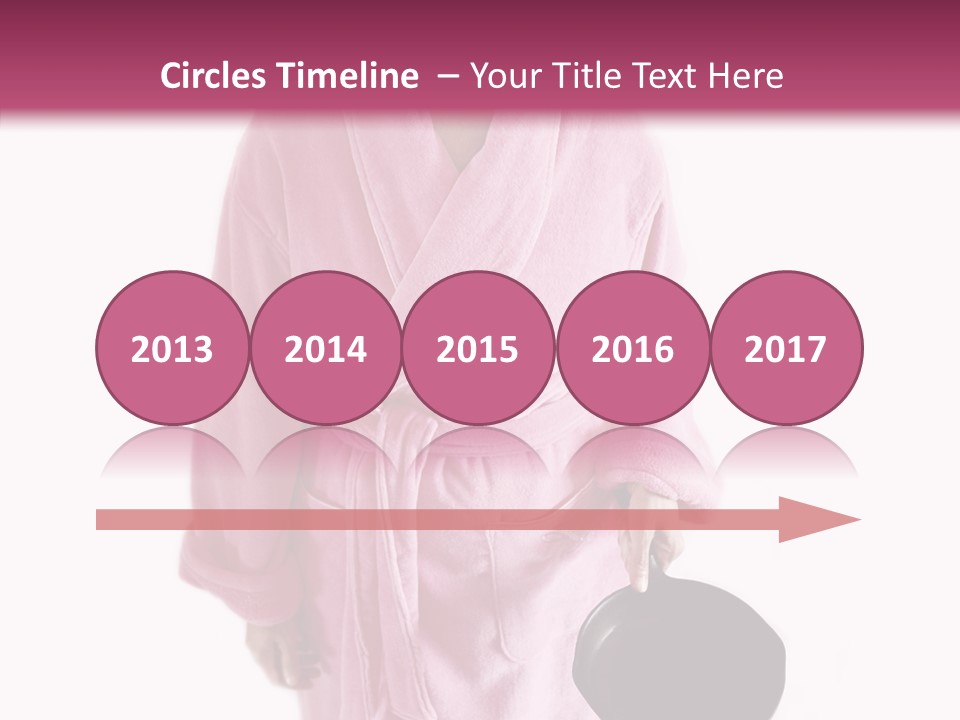 Pink Homemaker Lady PowerPoint Template