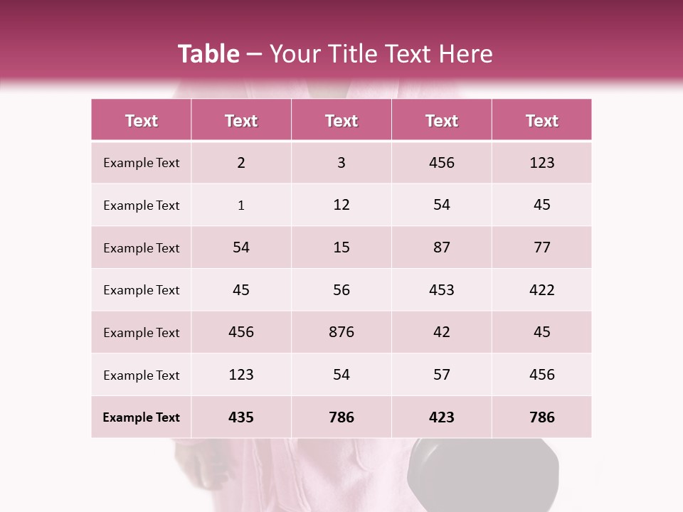 Pink Homemaker Lady PowerPoint Template