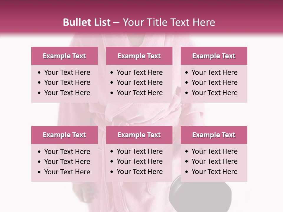 Pink Homemaker Lady PowerPoint Template