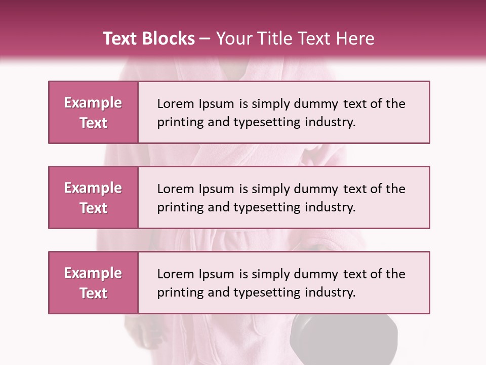 Pink Homemaker Lady PowerPoint Template