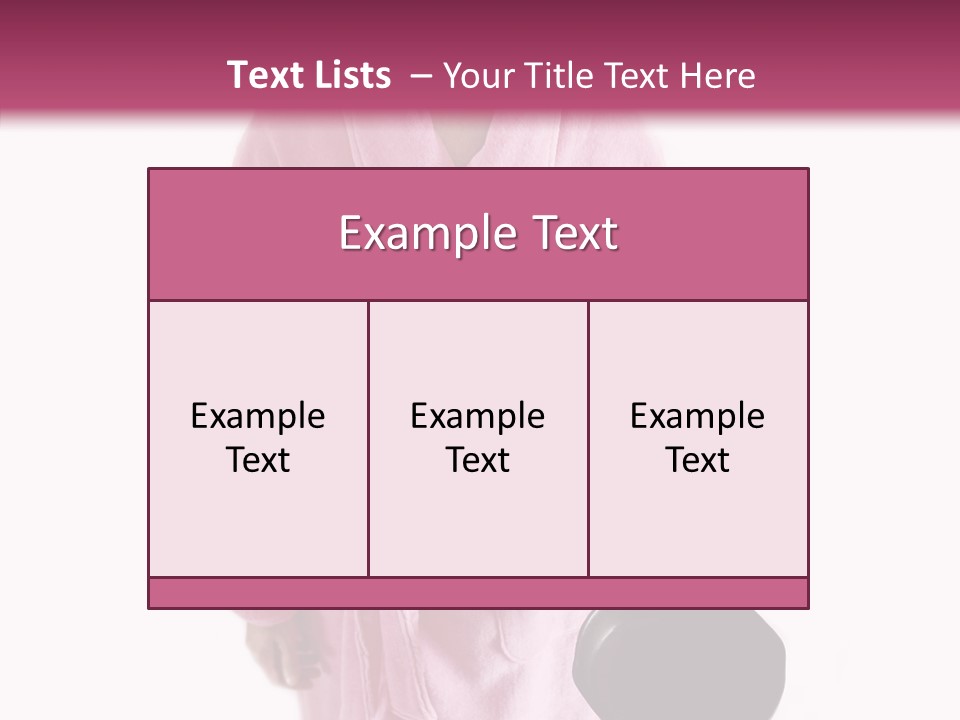 Pink Homemaker Lady PowerPoint Template