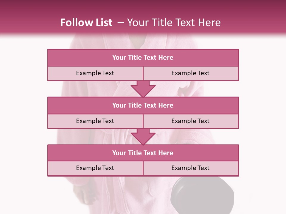 Pink Homemaker Lady PowerPoint Template