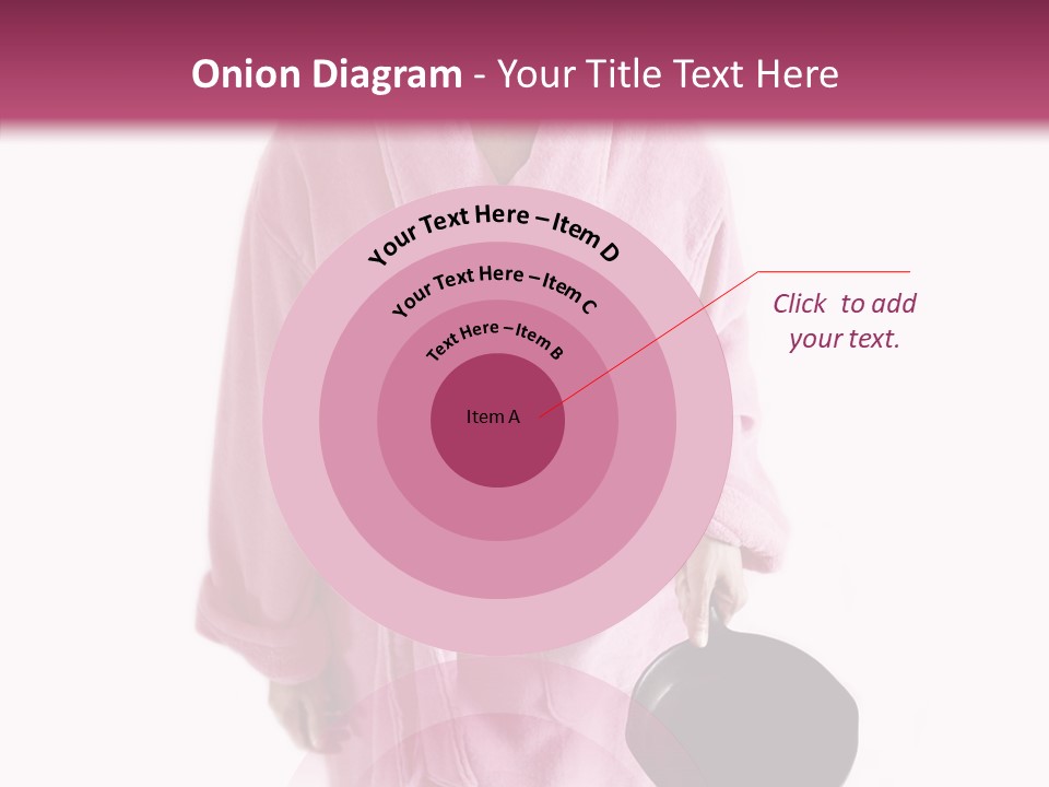 Pink Homemaker Lady PowerPoint Template