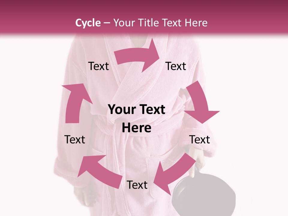 Pink Homemaker Lady PowerPoint Template